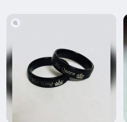Engraved Couple Rings (Buy 1 Get 1 Free)